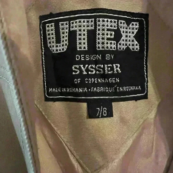 Utex European Trench Size 7/8 - Picture 7 of 9